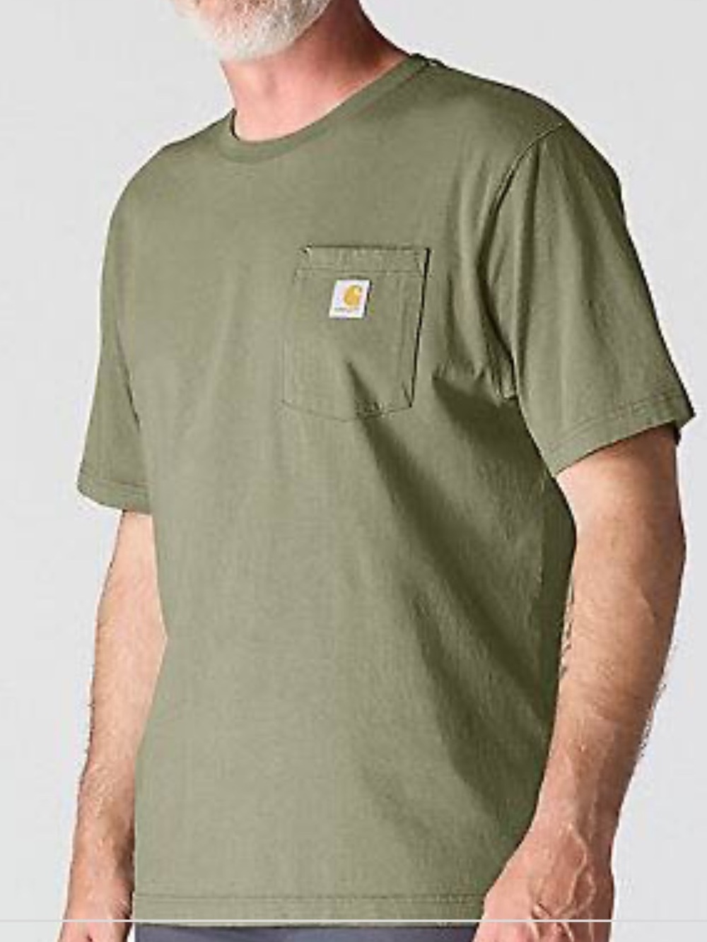 Carhartt Iconic K87 Pocket Relaxed Fit T Shirt Green Size Medium